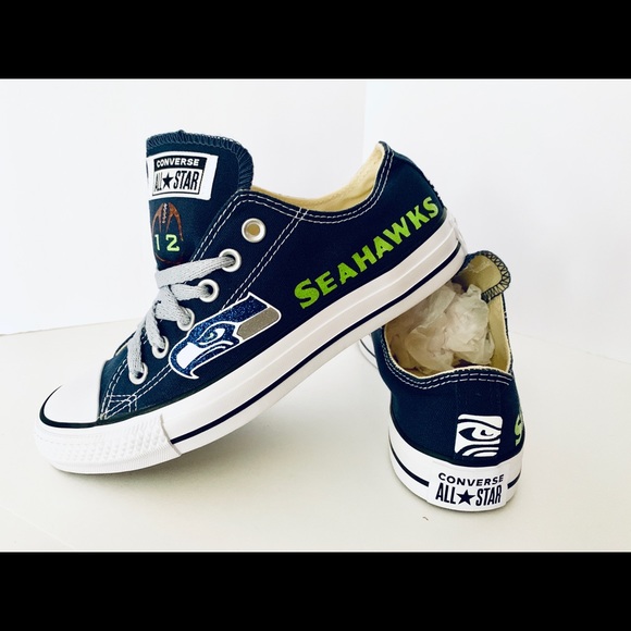 seahawks converse shoes